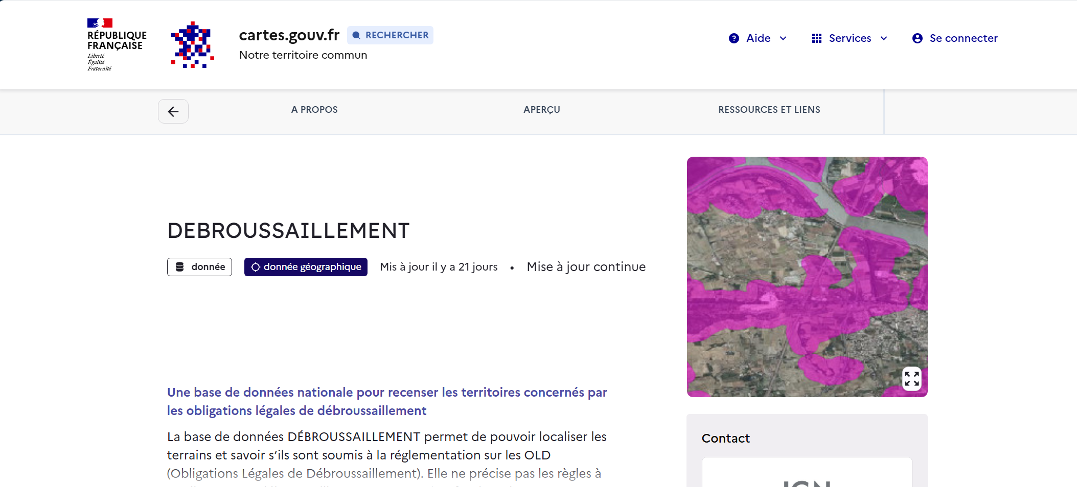Cartes débroussaillement